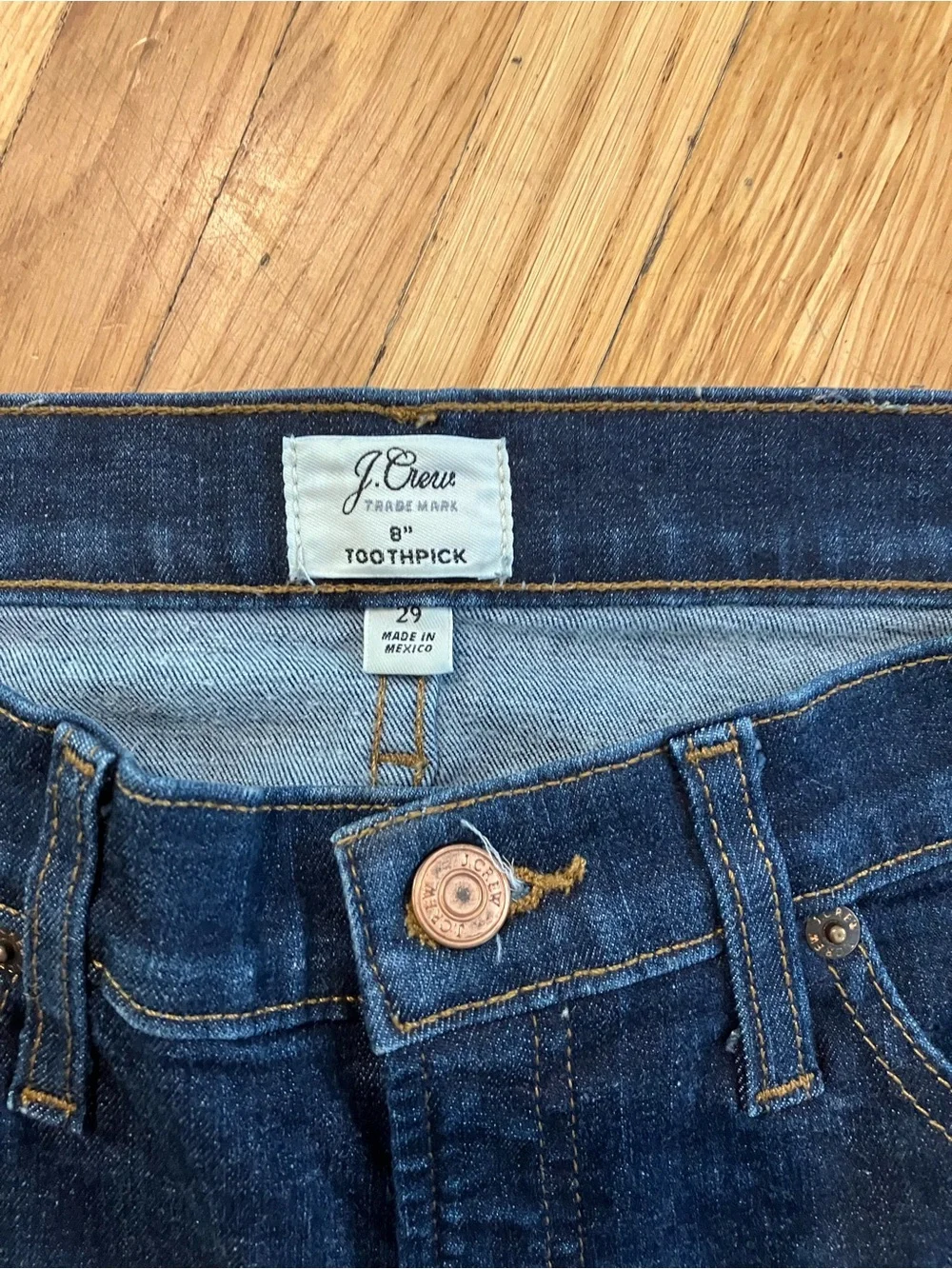 J. Crew Women's Boyfriend Jeans in Dark Indigo Blue